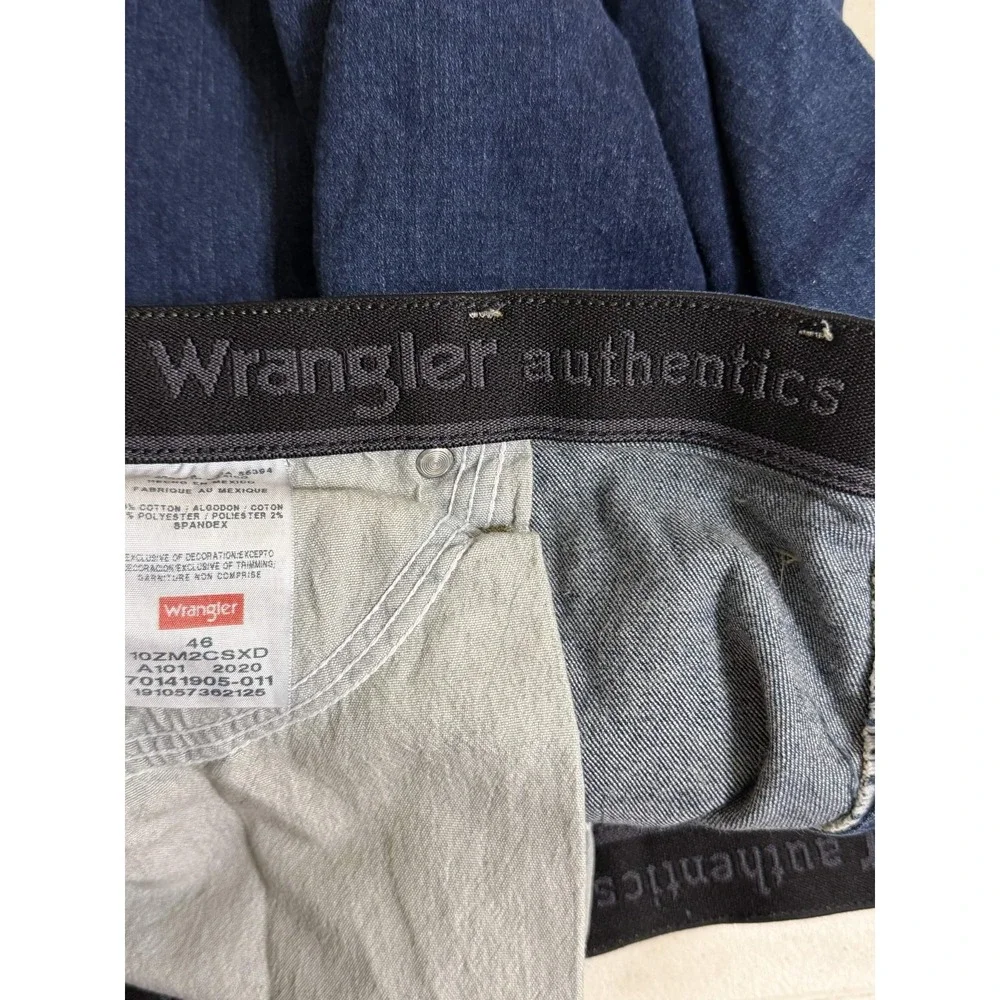 Wrangler Authentics Mens Denim Shorts Blue 46 10ZM2CSXD Stretch Regular Fit